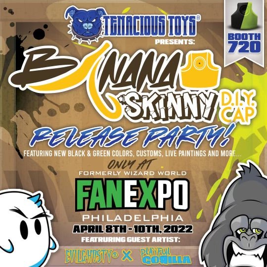 Tenacious Toys / Playful Gorilla / EvilGhosty at Fan Expo Philly Booth 720 - Tenacious Toys®