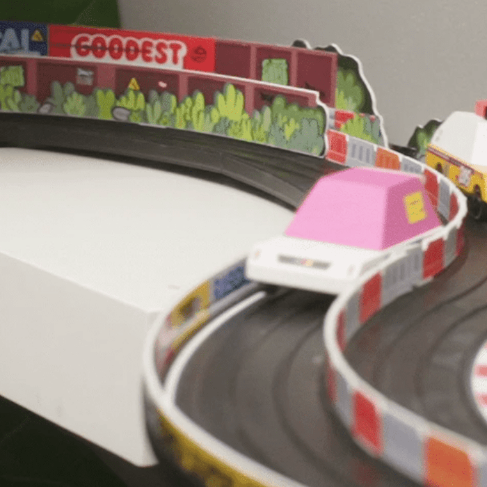 The CANDYCAR® Roadworks: two-lane, flexible, modular road building playsets - Tenacious Toys®