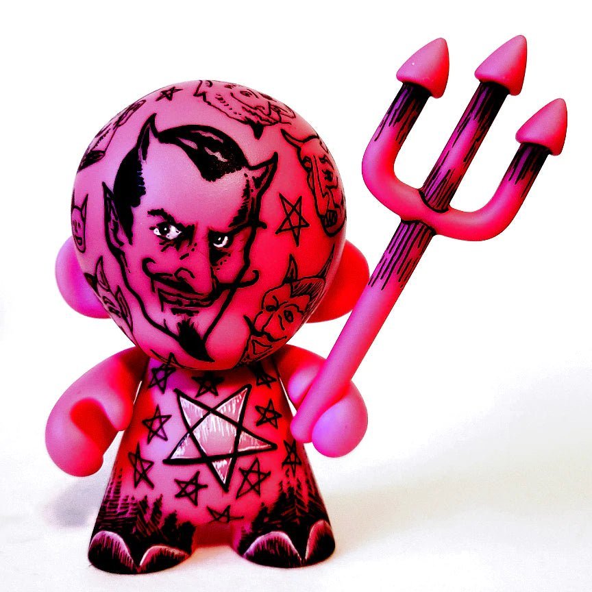 The Devil Inside 4-inch custom Munny by Eric Mckinley Available Now - Tenacious Toys®