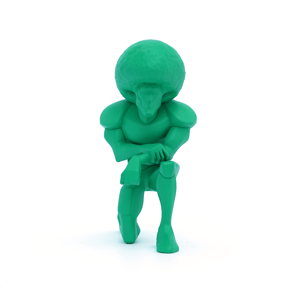 The Messenger Green Edition 6.5-inch vinyl figure by kaNO x Munky King Available Now - Tenacious Toys®