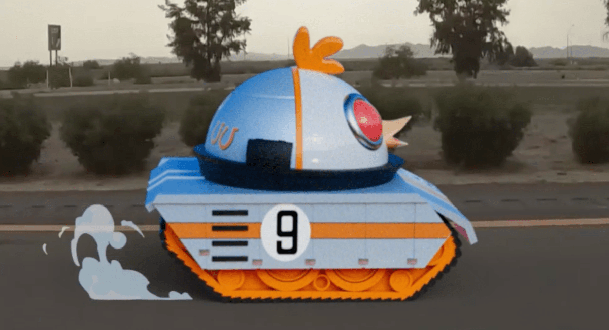 The Nugget GT 9 Vinyl Sports Tank by Heavy Cream at CollectedCon - Tenacious Toys®