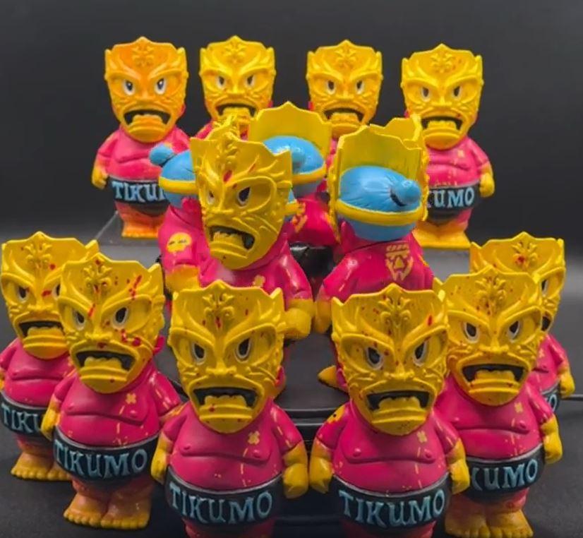 Tikumo 4th Colorway Edition Super Tiki Sumo 4.5 inch sofubi vinyl figure Available Now - Tenacious Toys®