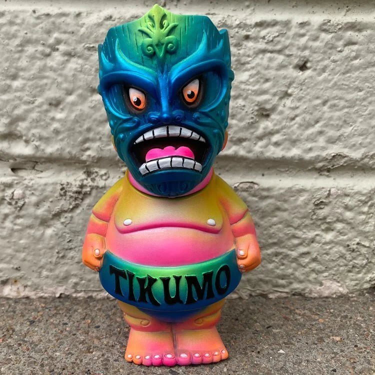 Tikumo 9th Colorway Nopal62 Edition Super Tiki Sumo 4.5 inch sofubi vinyl figure Available Now - Tenacious Toys®