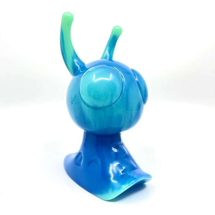 TNT Plastic X Tenacious Toys Blue Marbled Glow Vinyl Snalien Available Now - Tenacious Toys®