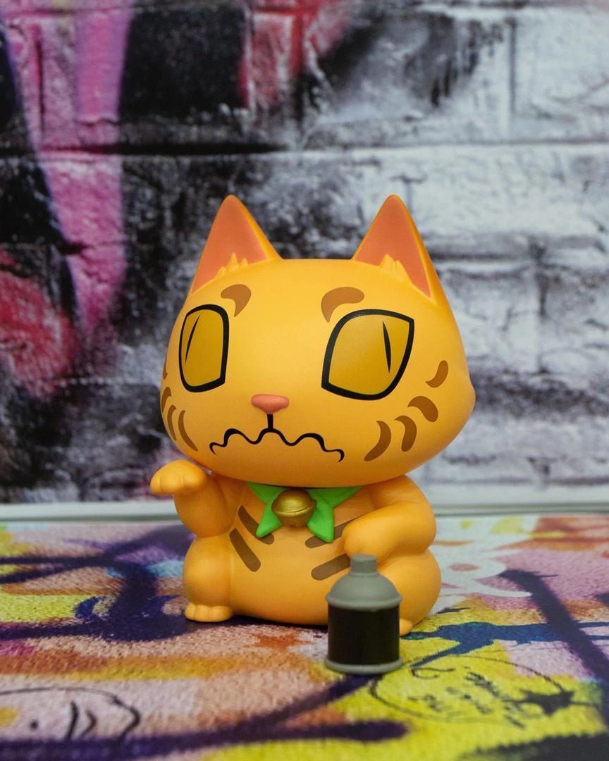 Toshi Neko Graff 4-inch vinyl figure by Clogtwo x Mighty Jaxx Available Now - Tenacious Toys®