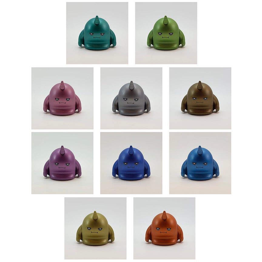 Unisaur Metallic Series FULL SET of 3-inch art toys by C-Concept Studio Available Now ! ! ! - Tenacious Toys®