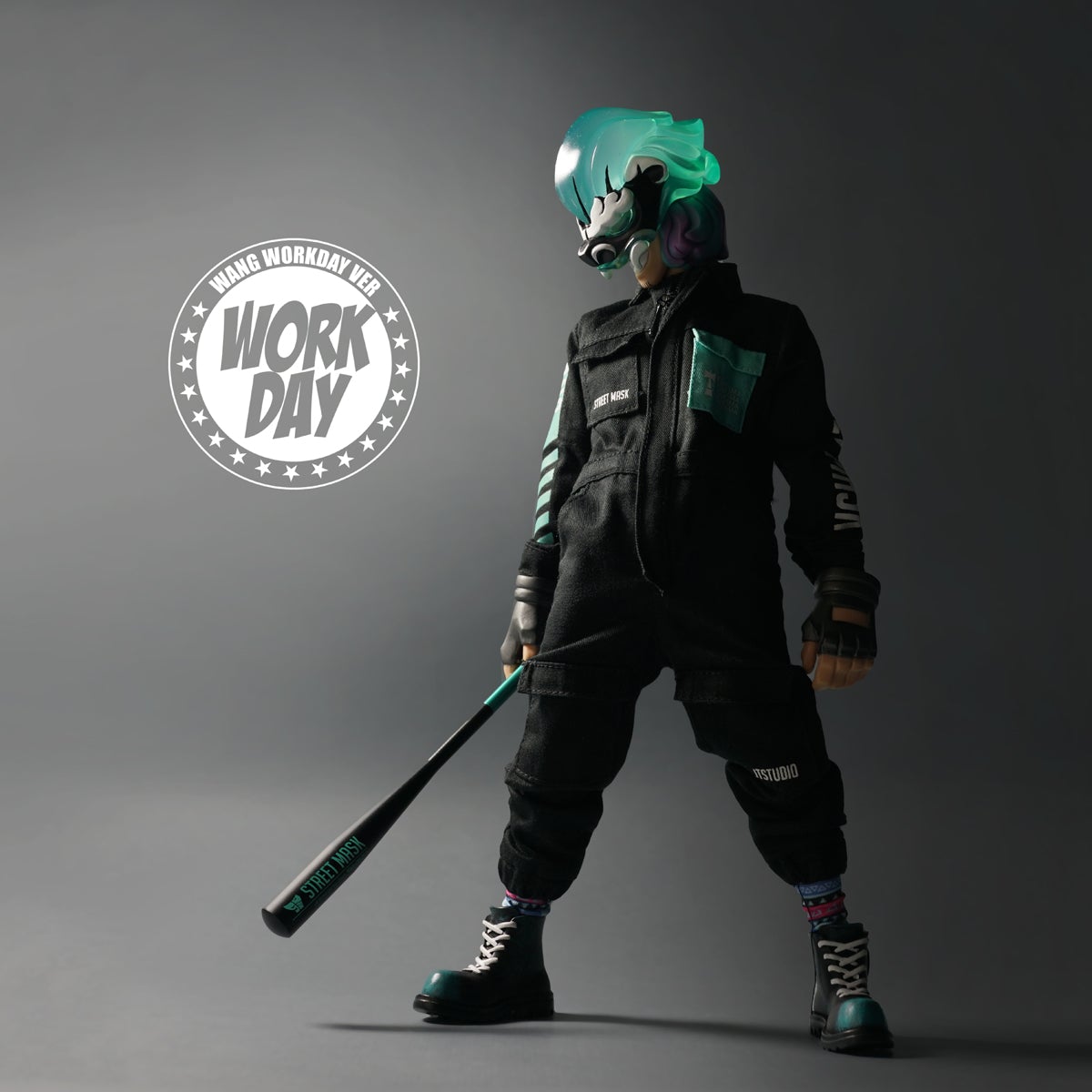 WANG Work Day 1/6-scale Street Mask action figure by JT Studio Available Now - Tenacious Toys®