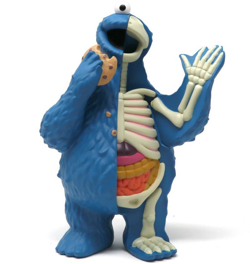 XXRAY Plus Sesame Street Cookie Monster 9 inch vinyl by Jason Freeny x Mighty Jaxx Available Now ! ! ! - Tenacious Toys®