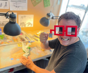 Bigshot Noggles in Classic Red Nouns Bigshot Toyshop