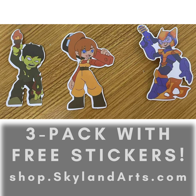 Terraria Wave1B 3-Pin Pack + FREE STICKERS + save on shipping! Skyland Arts