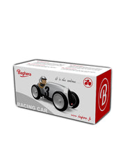 Vintage Open-Wheeled Racing Car Silver Cars Baghera