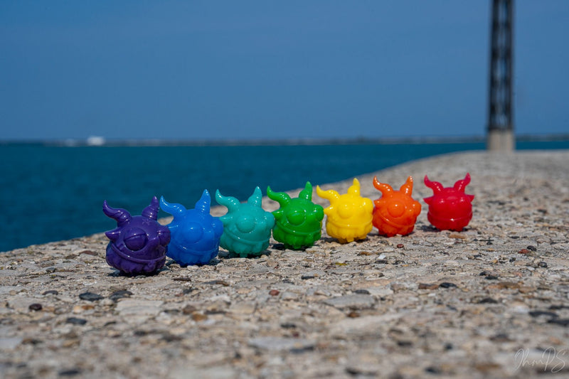 Rainbow Micro Bobbi Set by Zintears Designer Toys Strangecat Toys