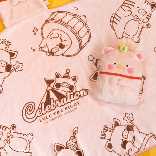 ToyZero+ Lulu The Pig Celebration: Hooded Blanket Accessory Kouhigh Toys