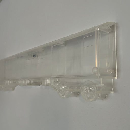 All City Style Ghost Train clear DIY subway train Vinyl Art Toy Bigshot Toyworks