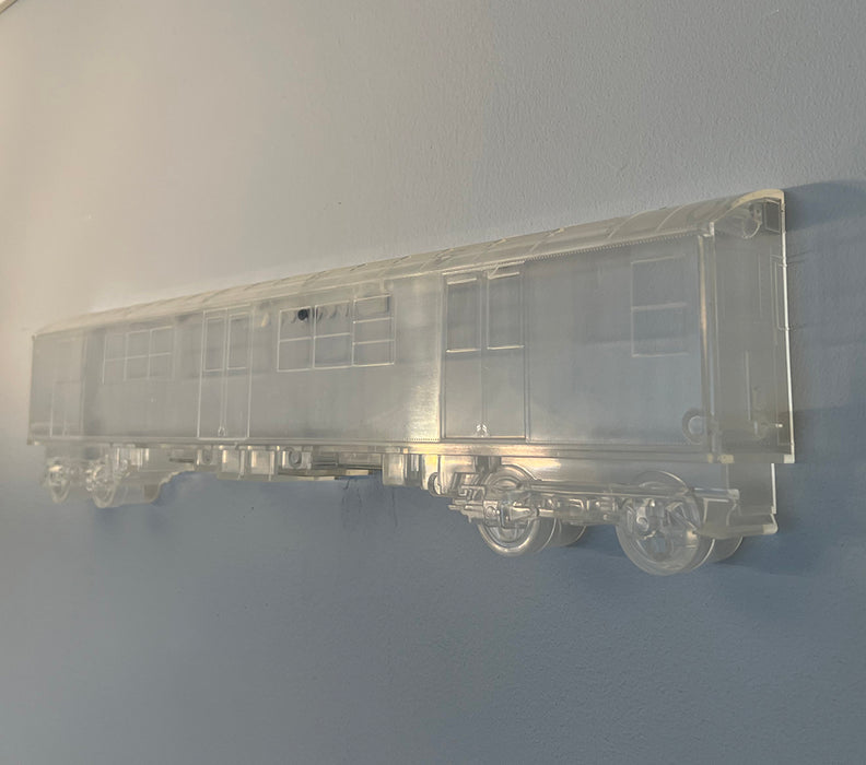 All City Style Ghost Train clear DIY subway train Vinyl Art Toy Bigshot Toyworks