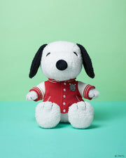 PEANUTS Snoopy Sitting with Varsity Jacket plush Plush Bon Ton