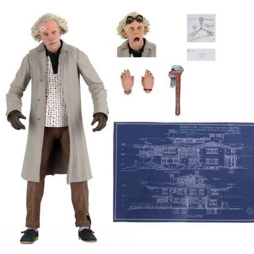 Back to the Future - Ultimate Doc Brown - 7" Action Figure Action Figure Bobbletopia