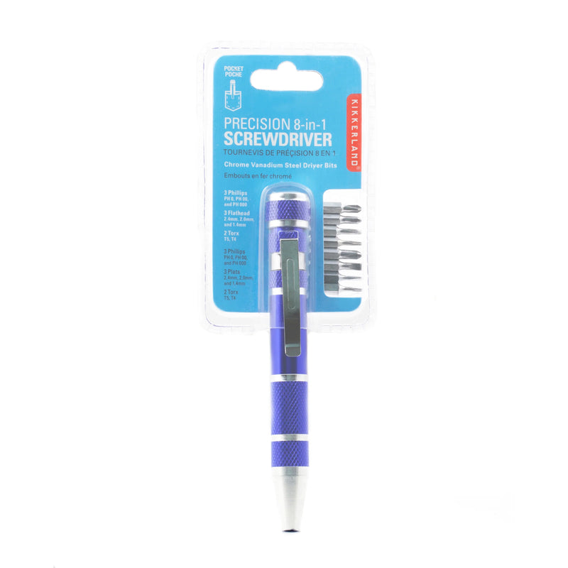 Precision 8-in-1 Screwdriver Accessory Kikkerland