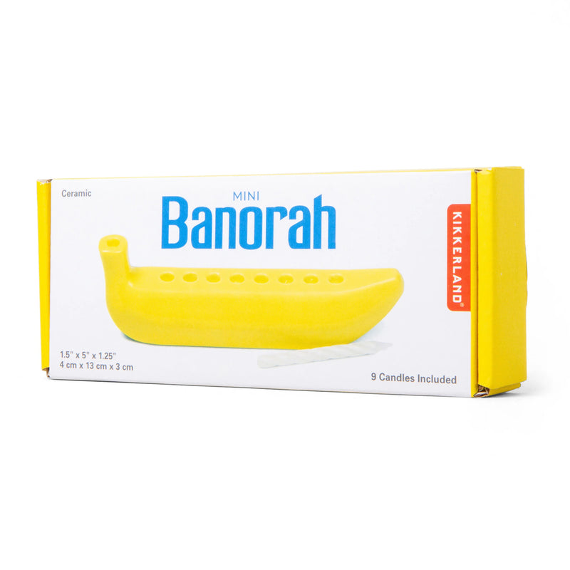 Kikkerland MINI BANORAH Banana Menorah Accessory Kikkerland