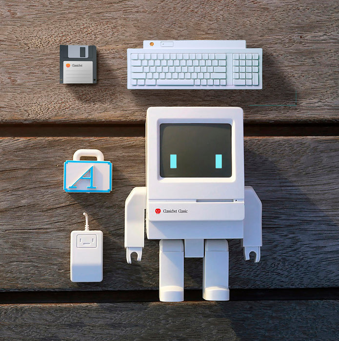 Classicbot Version 1.5 retro Mac action figure Action Figure Classicbot