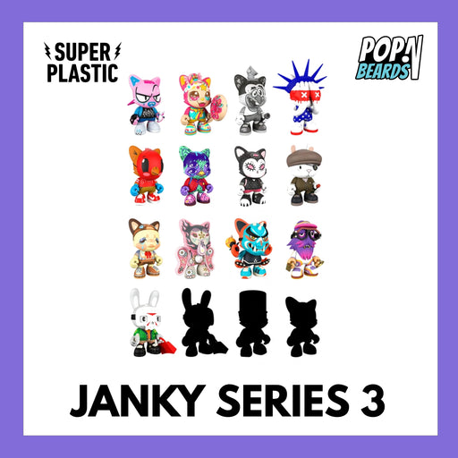SuperPlastic: Minis, Janky (S3) Blind Box POPnBeards