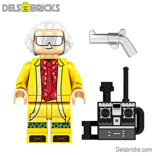 Back to the Future Marty & Doc Brown set of 2 Minifigures DelsBricks Minifigures