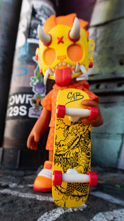 Thrasher Goblin - Cab Dragon Edition by Chris Dokebi x Steve Caballero Designer Toys Strangecat Toys