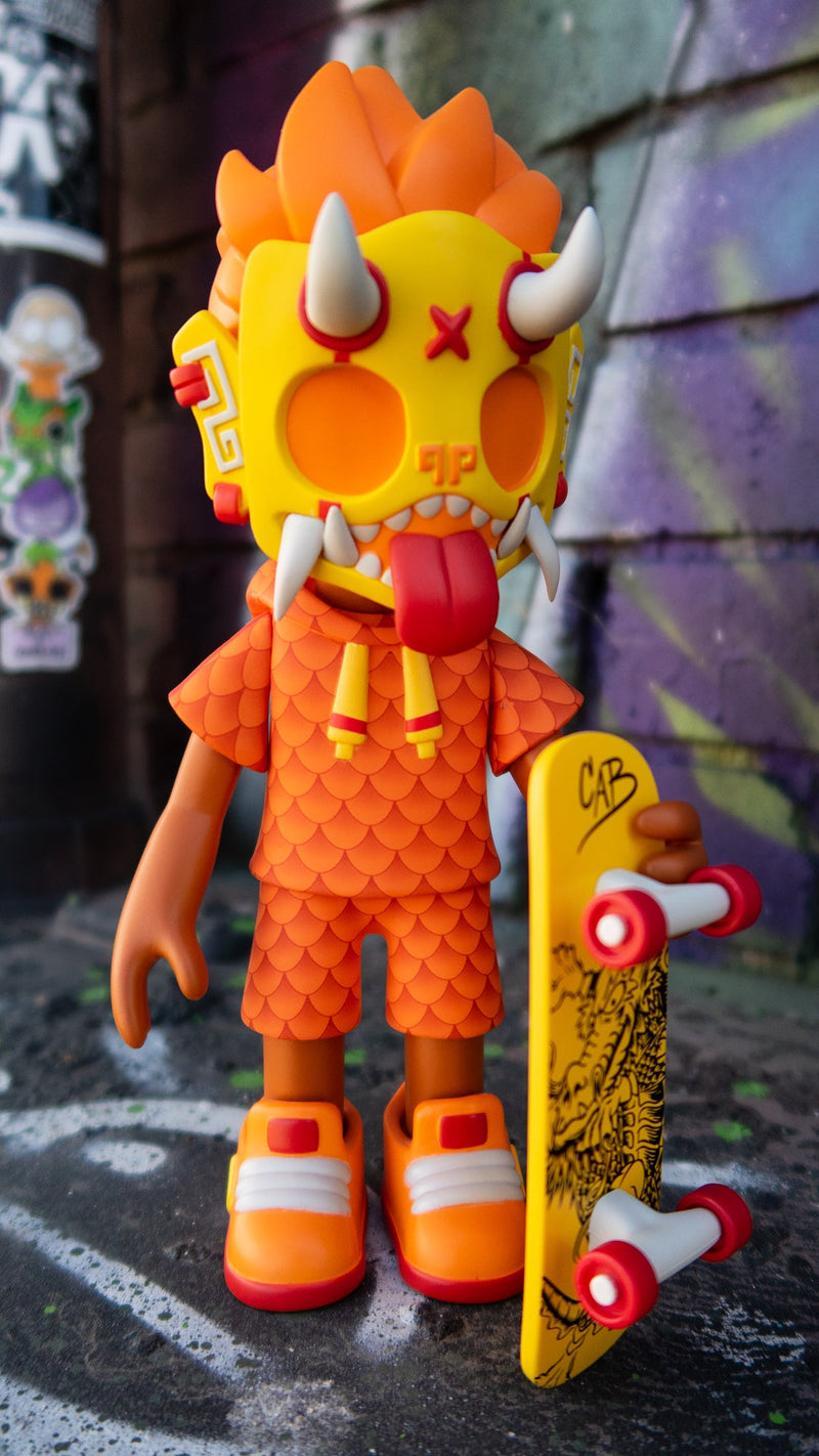 Thrasher Goblin - Cab Dragon Edition by Chris Dokebi x Steve Caballero Designer Toys Strangecat Toys