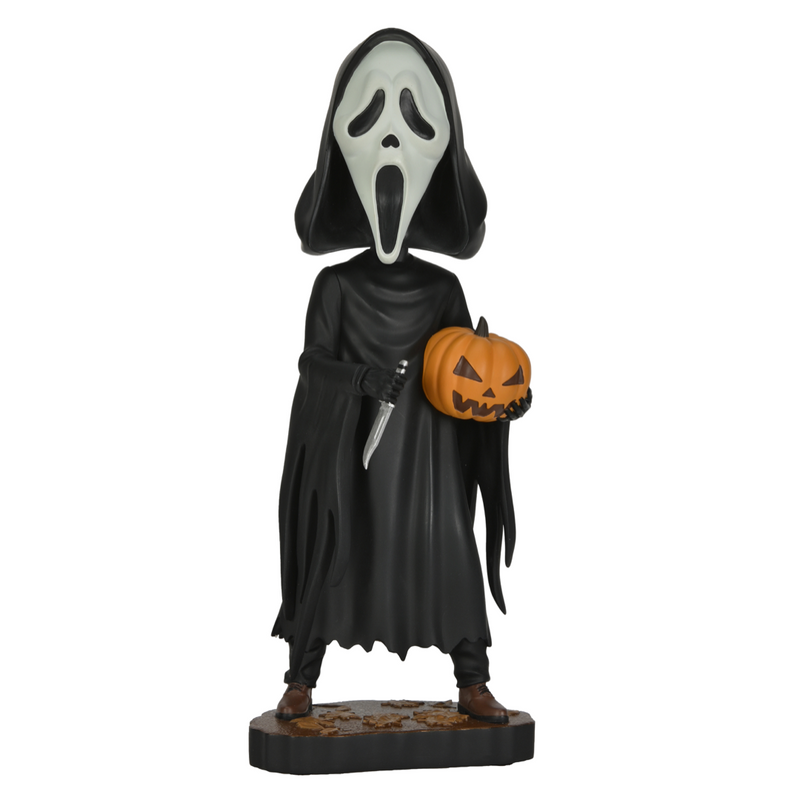 Ghost Face with Pumpkin Bobblehead  Bobbletopia