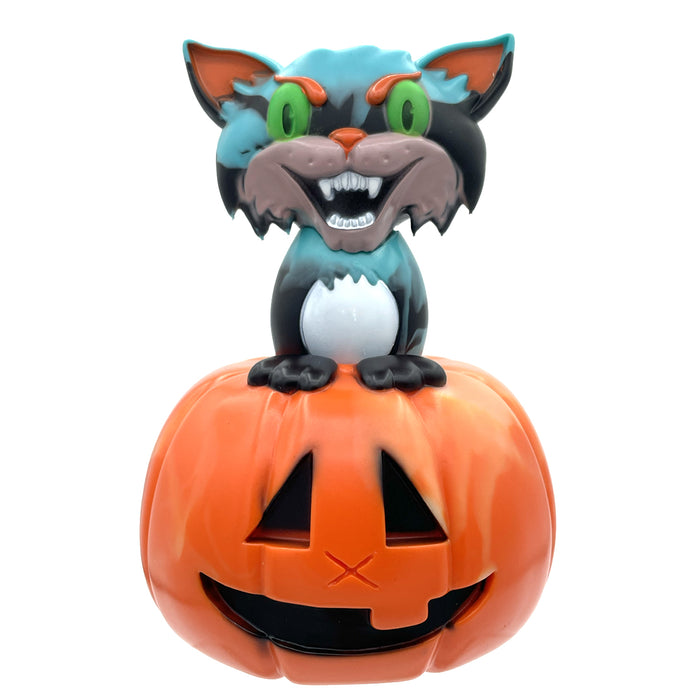 Marbled Halloween Cat PREORDER Vinyl Art Toy Bleeding Edges