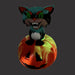 Marbled Halloween Cat PREORDER Vinyl Art Toy Bleeding Edges