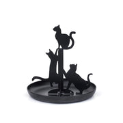 Kikkerland Black Cats Jewelry Holder Stand Accessory Kikkerland