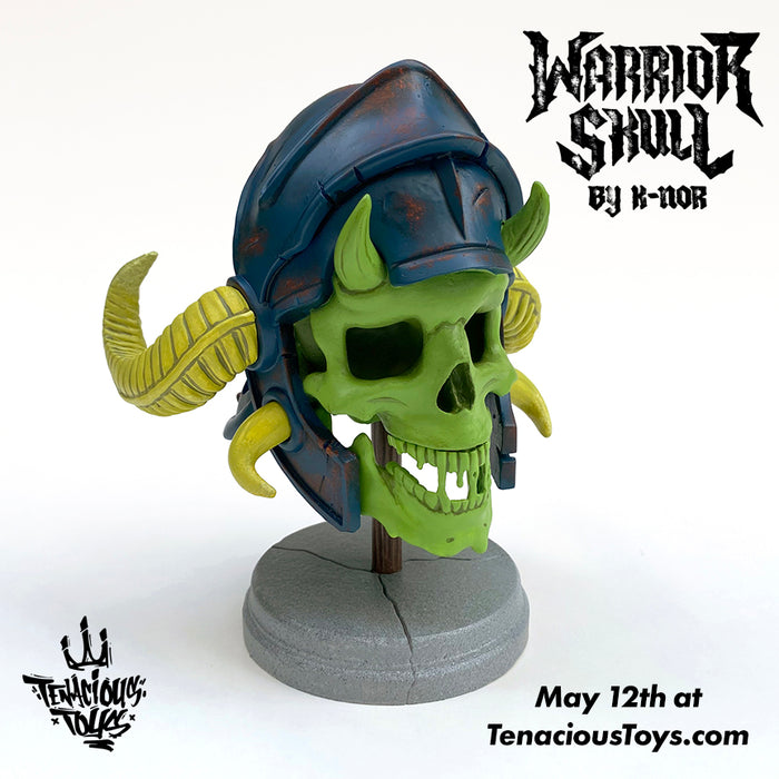 K-NOR Warrior Skull resin figure