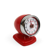 Kikkerland Vintage Streamline Kitchen Timer Red Accessory Kikkerland