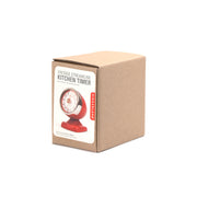 Kikkerland Vintage Streamline Kitchen Timer Red Accessory Kikkerland