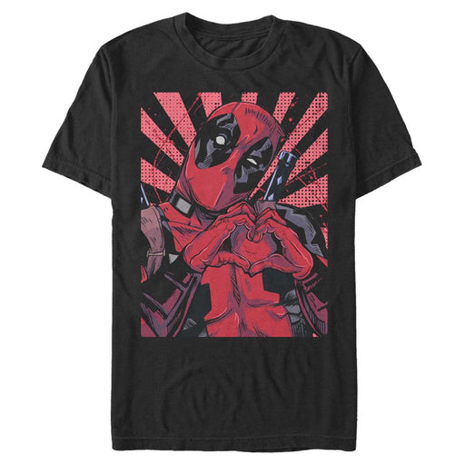 Men's Marvel Deadpool Heart T-Shirt T-Shirt Marvel