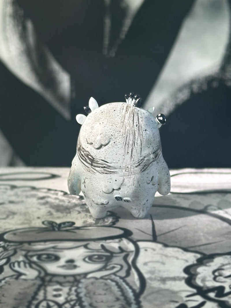 Mossy - The Mini Moss Spirit - Brushstrokes by Mumbot Designer Toys Strangecat Toys