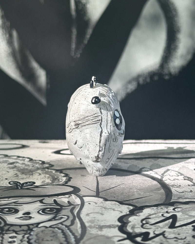 Mossy - The Mini Moss Spirit - Brushstrokes by Mumbot Designer Toys Strangecat Toys