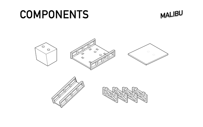 Malibu Beach Tower Accessories Candylab