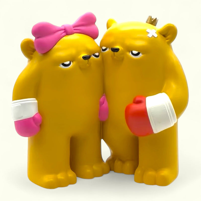 Lovers - The Bear Champ Resin Art Multiple By JC Rivera UVDToys
