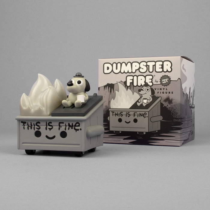 Lil Dumpster Fire This is Fine "Newsprint" Edition Figure