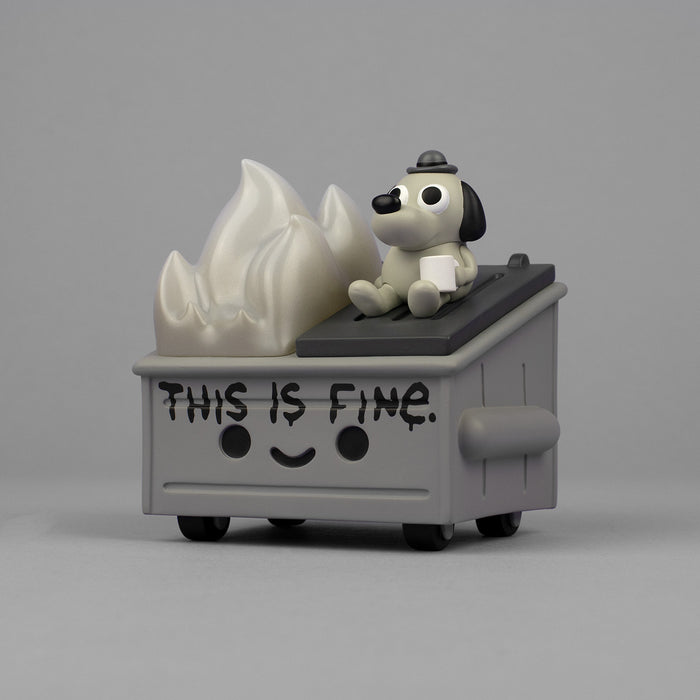 Lil Dumpster Fire This is Fine "Newsprint" Edition Vinyl Figure
