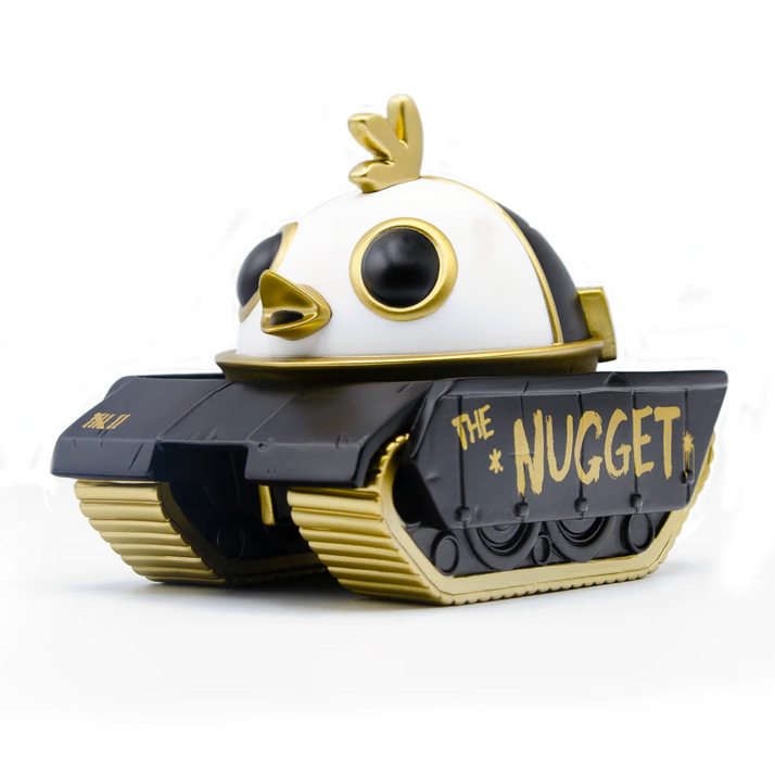 The Nugget GOLDEN OIL Edition Vinyl Art Toy Heavy Cream