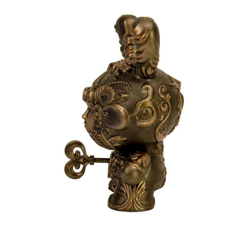 It's a F.A.D. Dunny Bronze Edition by J*RYU SIGNED Vinyl Art Toy Kidrobot