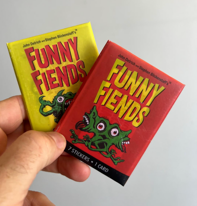 Funny Fiends stickers wax pack
