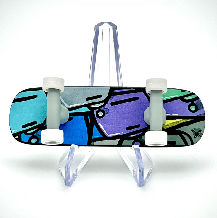 Art Deck Mini Skate Deck by Chris RWK Vinyl Art Toy Strangecat
