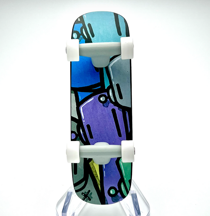 Art Deck Mini Skate Deck by Chris RWK Vinyl Art Toy Strangecat