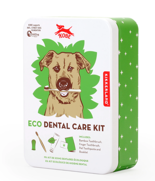 Kikkerland Dog Eco Dental Care Kit Accessory Kikkerland