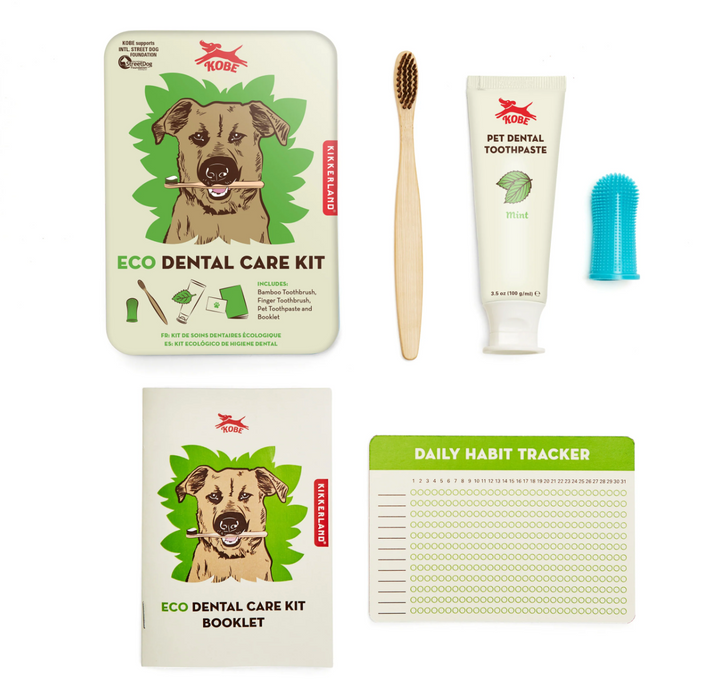 Kikkerland Dog Eco Dental Care Kit Accessory Kikkerland