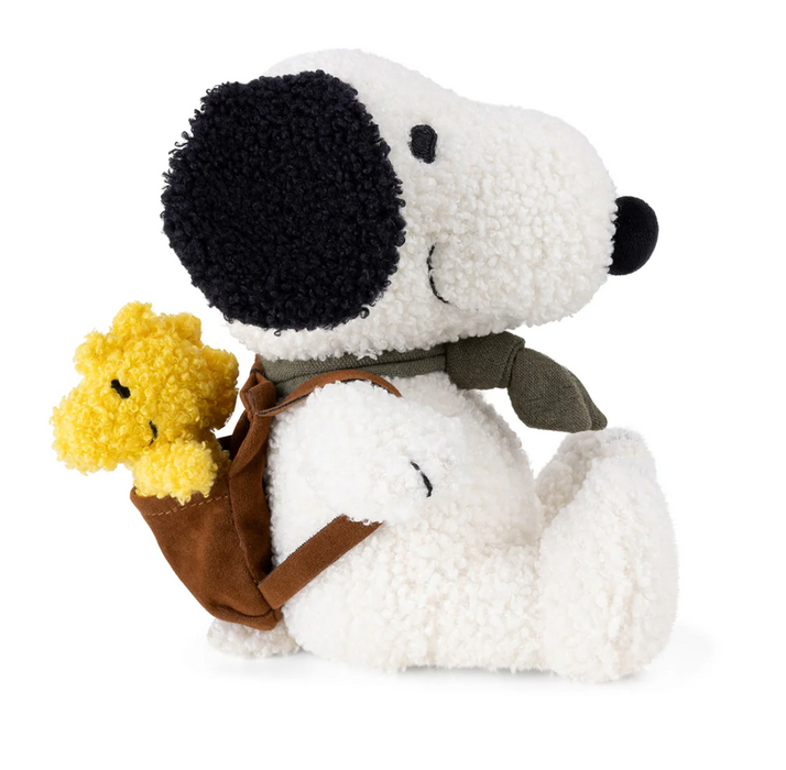 SNOOPY 8 inch plush with Woodstock in Backpack Plush Bon Ton